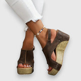 Mia – Vintage Plattform Sandalen