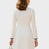 Ksenia – Midi-Kleid Kontrast