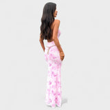 Mara - Rosa Blumen Kleid